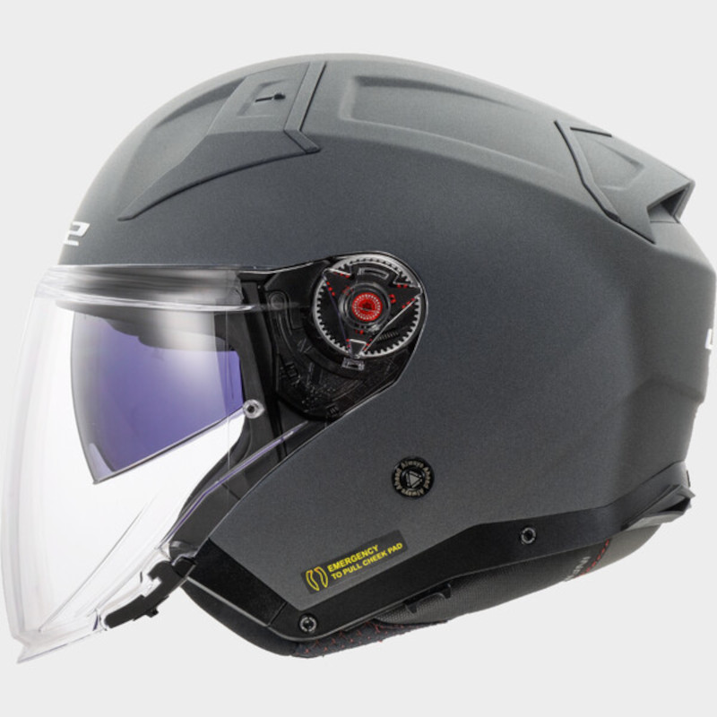 LS2 OF603 INFINTY II SOLID CONCRETE/GRAU