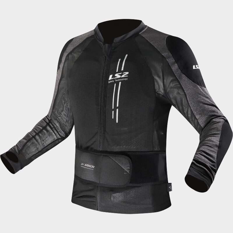 LS2 X-ARMOR HERREN PROTEKTOREN JACKE SCHWARZ/SILBER