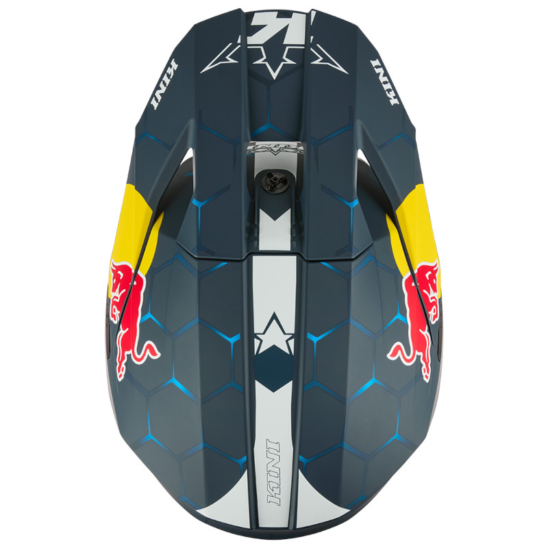 KINI RED BULL MX3 1.0 HELM CROSS CROSSHELM BLAU/WEIß