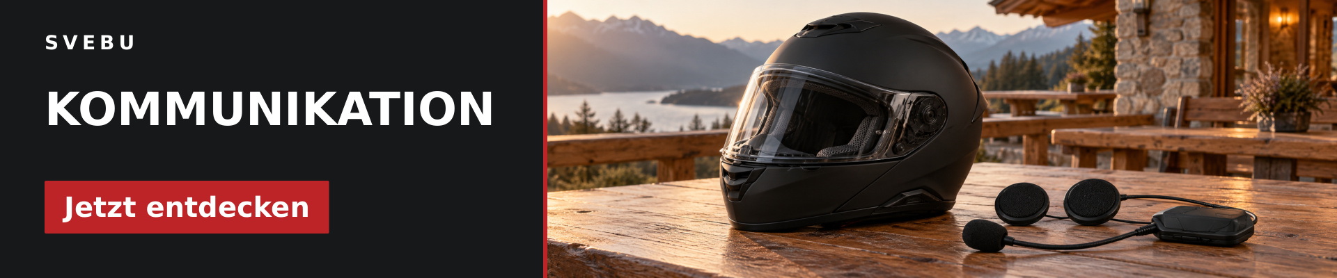 Kommunikation bei SVEBU entdecken – ein Helm mit Lautsprechern, Mikrofon und Kommunikationseinheit; KI-generiertes Symbolbild.