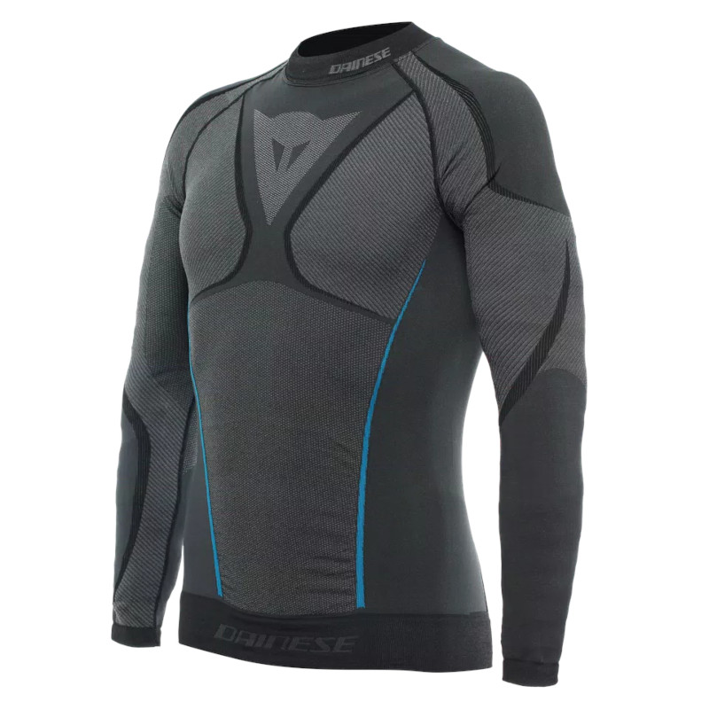 DAINESE DRY LS FUNKTIONSSHIRT SCHWARZ/BLAU