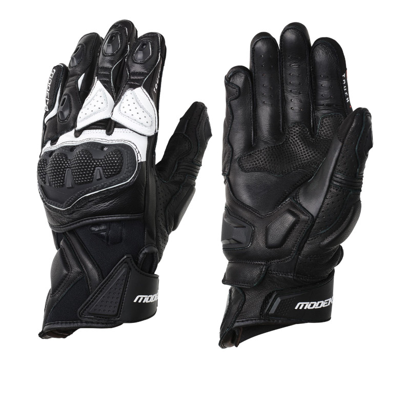 MODEKA EVOX SHORT HANDSCHUHE SCHWARZ/WEISS