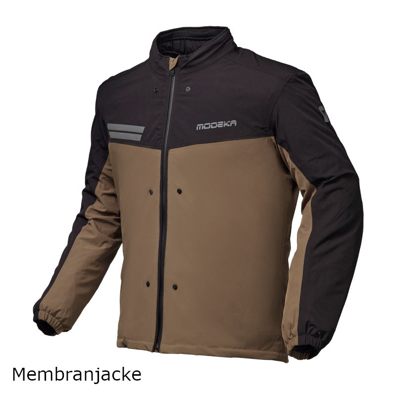 MODEKA ATLAZ JACKE SAFARI/SCHWARZ