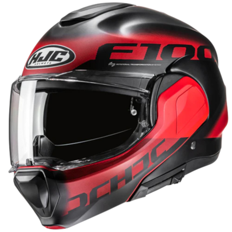 HJC F100 HETAL MC1SF MATT/SCHWARZ/ROT
