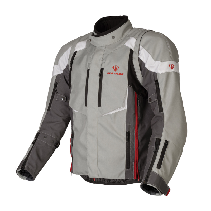 STADLER TRANSFORMER DAMEN TEXTILJACKE GRAU/WEISS/ROT