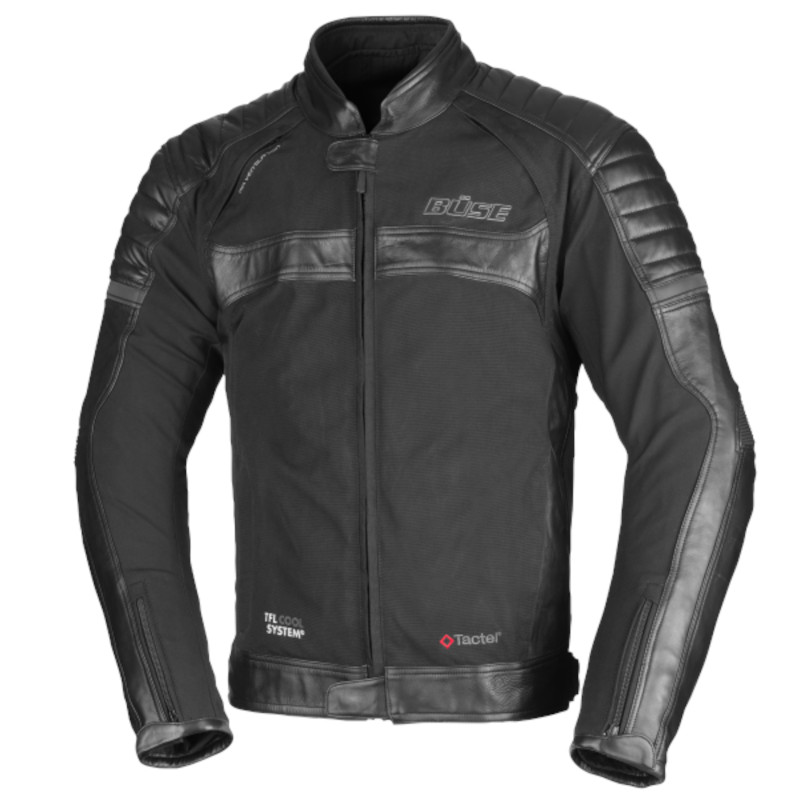 BÜSE FERNO DAMEN TEXTIL-/ LEDERJACKE SCHWARZ