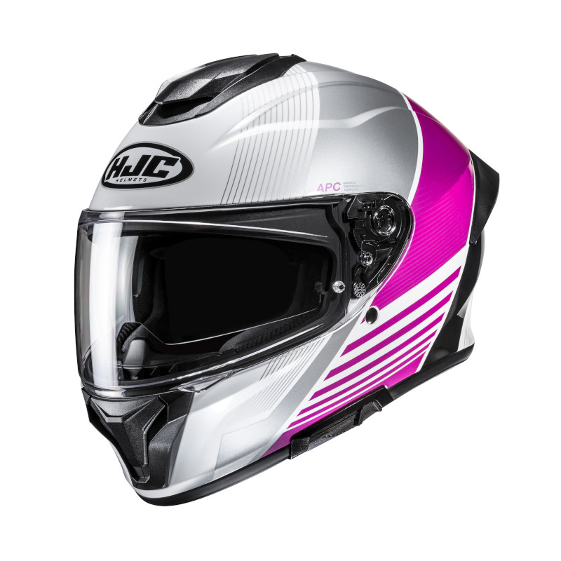 HJC C71 MORIX MC8 WEIß/SCHWARZ/PINK