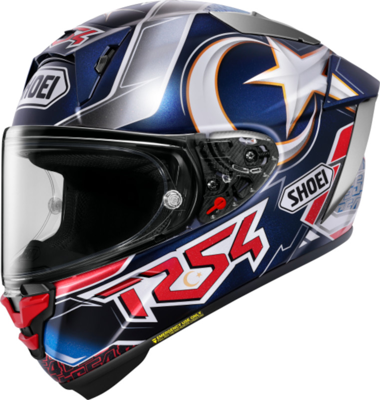 SHOEI X-SPR PRO TOPRAK TC-2 BLAU/WEISS/ROT/SCHWARZ