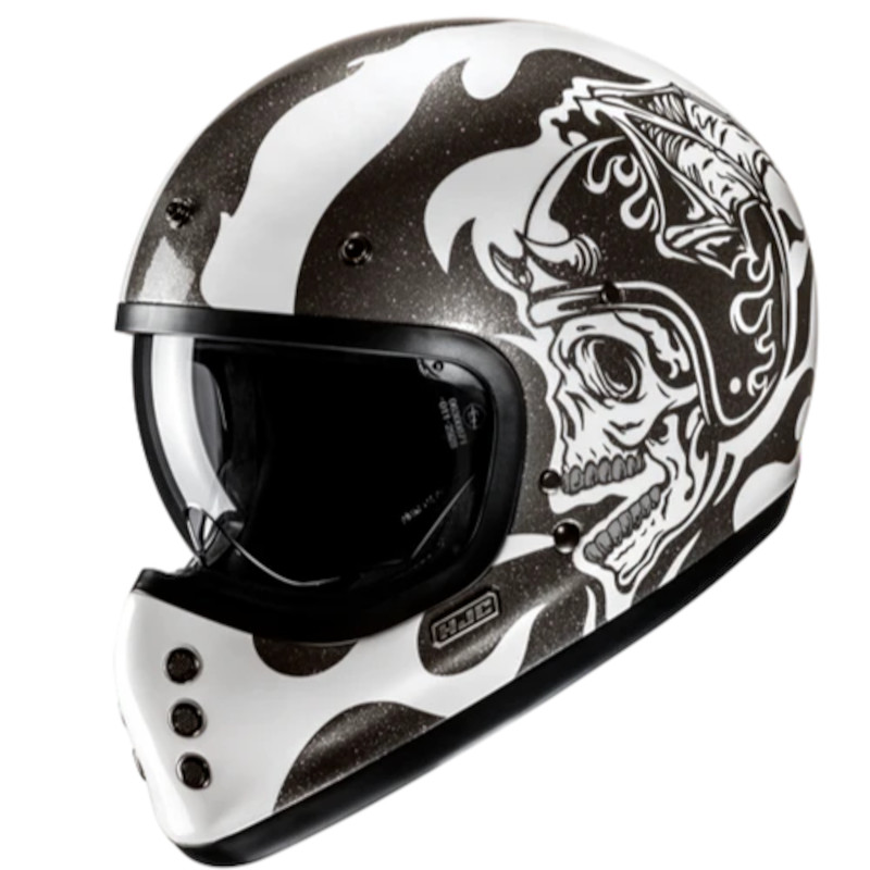 HJC V60 FLAME MC5 SCHWARZ/WEISS