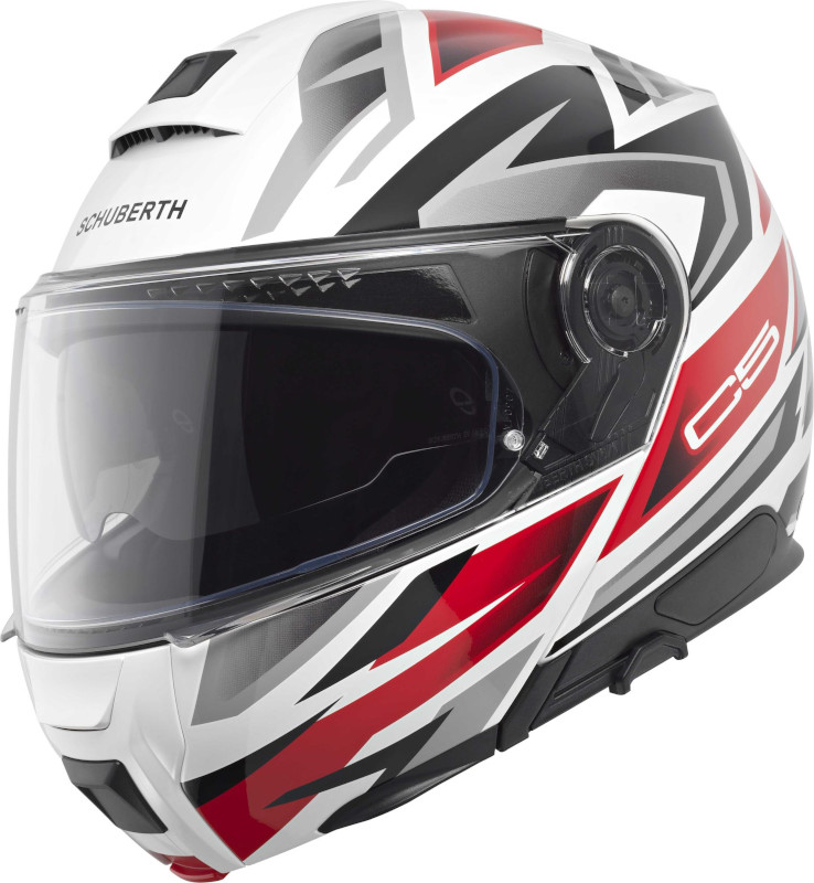 SCHUBERTH C5 ZENITH ROT ROT/WEISS/SCHWARZ