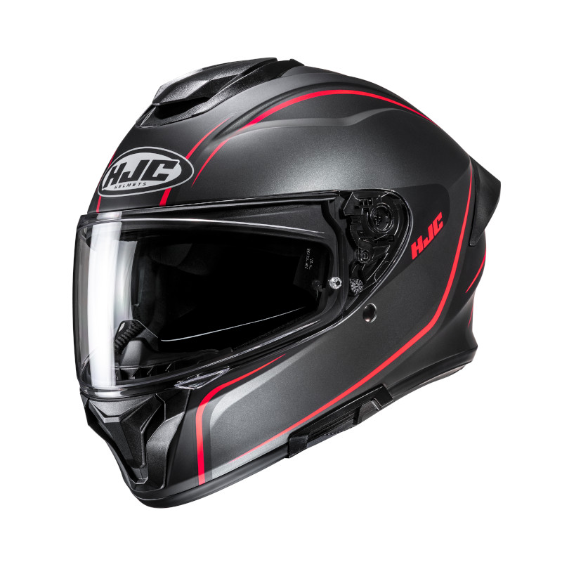 HJC C71 QUEZ MC1SF MATT/SCHWARZ/ROT