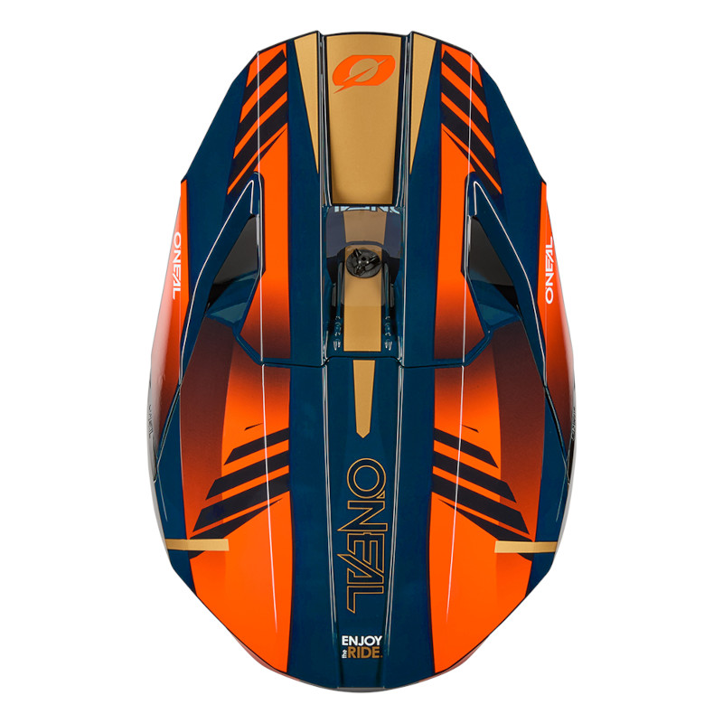 O´NEAL 3SRS 3SERIES HAZE V.26 HELM BLAU/ORANGE/GOLD