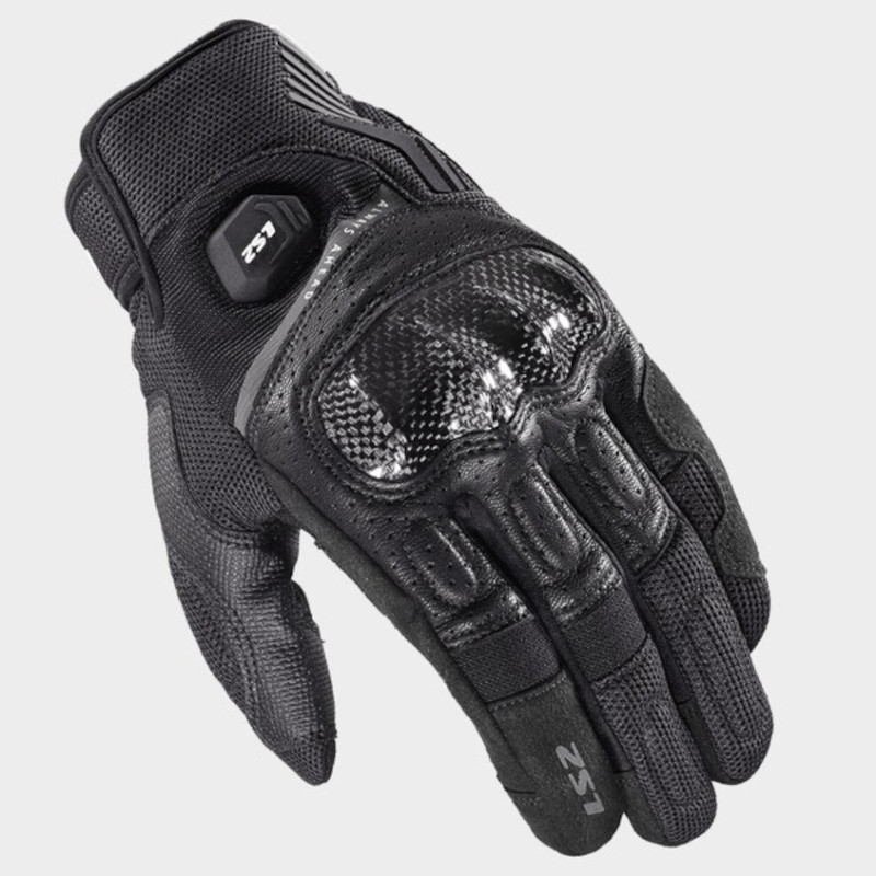 LS2 ATOM HERREN HANDSCHUH SCHWARZ