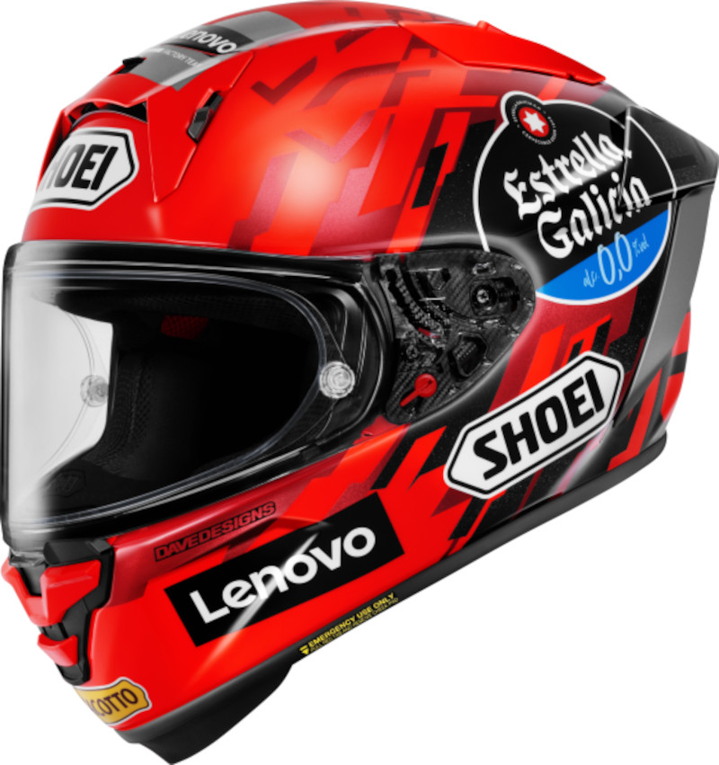 SHOEI X-SPR PRO MARQUEZ9 TC-1 ROT/SCHWARZ