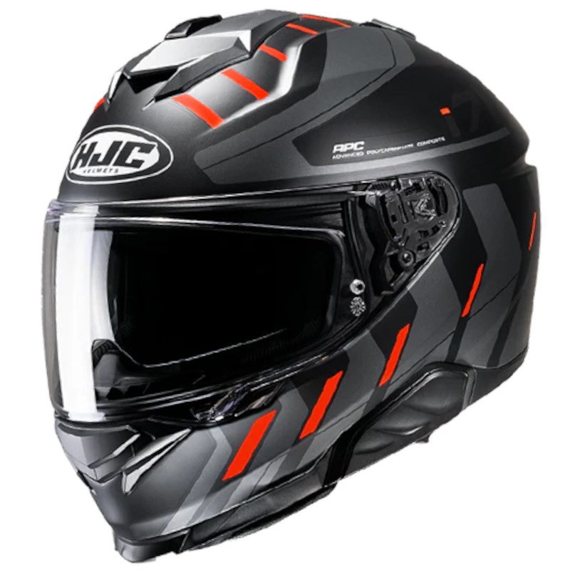 HJC i71 SIMO MC6HSF MATTSCHWARZ/GRAU/NEONORANGE