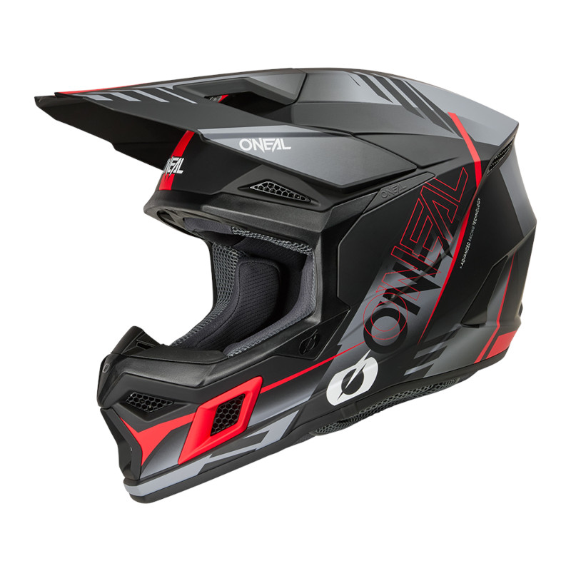 O´NEAL 3SRS 3SERIES HAZE V.26 HELM MATT/SCHWARZ/GRAU/ROT