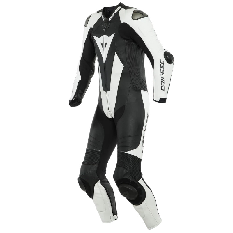 DAINESE LAGUNA SECA 5 1-TEILER PERFORIERTE LEDERKOMBI SCHWARZ/WEIß